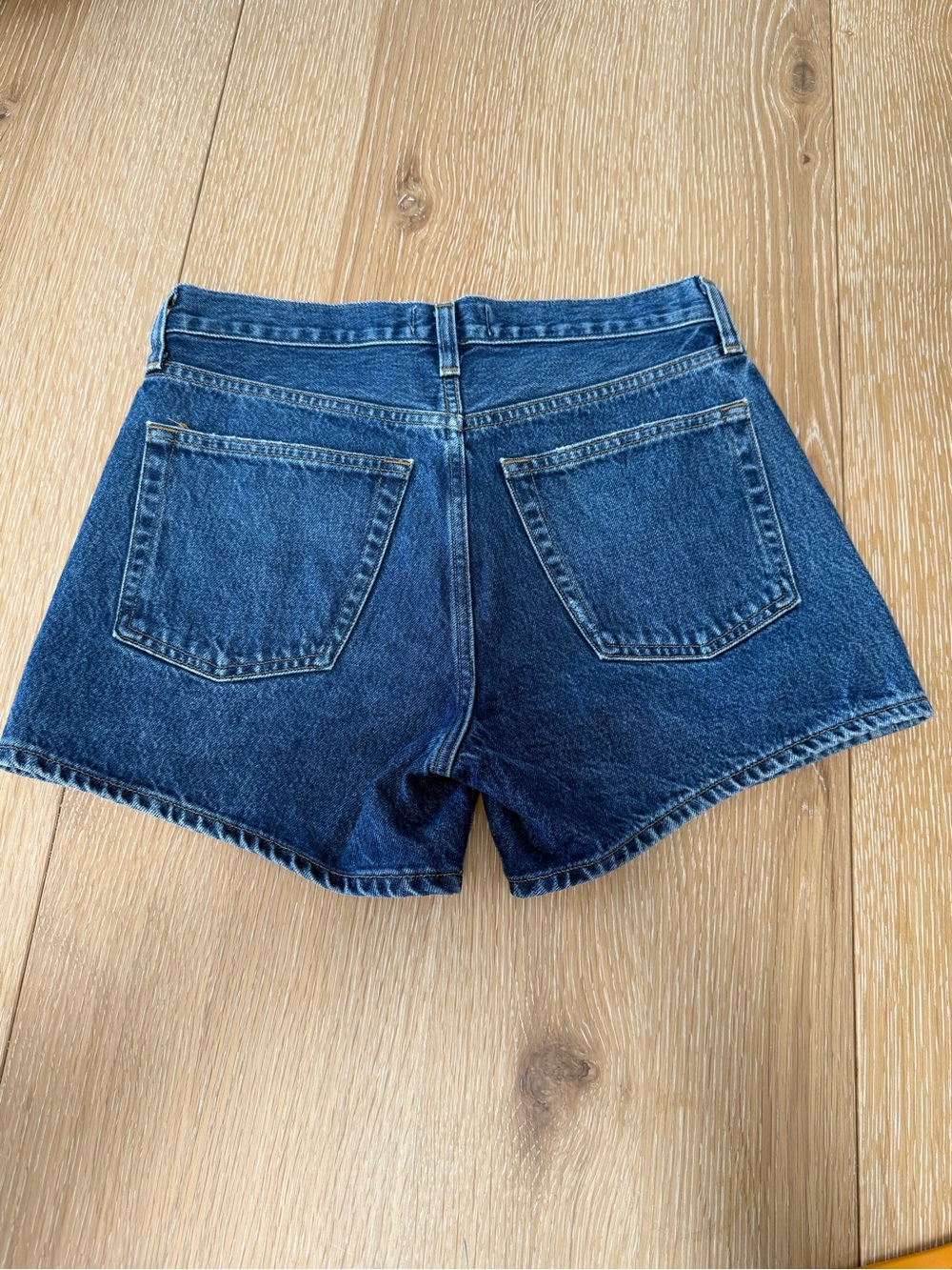 AGOLDE Parker Long High Rise Denim Shorts Organic Cotton Size 25 - Picture 4 of 10